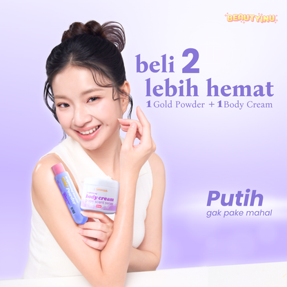 Brightening Body Cream 200gr & Beautyinu Brightening Booster Gold Powder 25gr