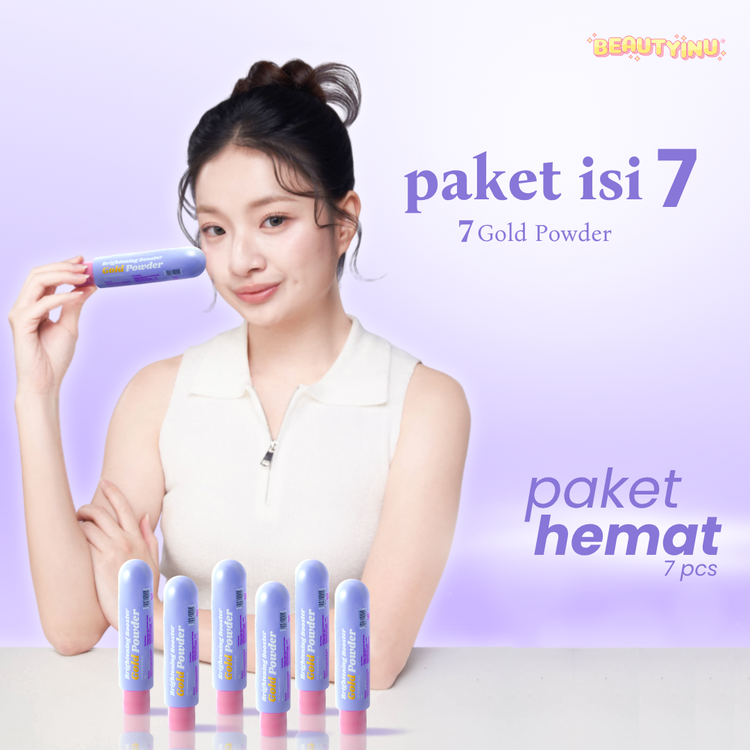 [Paket Lebih Hemat Banget] isi 7 Brightening Booster Gold Powder 25gr