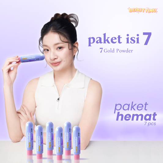 [Paket Lebih Hemat Banget] isi 7 Brightening Booster Gold Powder 25gr