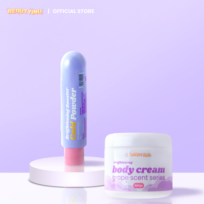 Brightening Body Cream 200gr & Beautyinu Brightening Booster Gold Powder 25gr