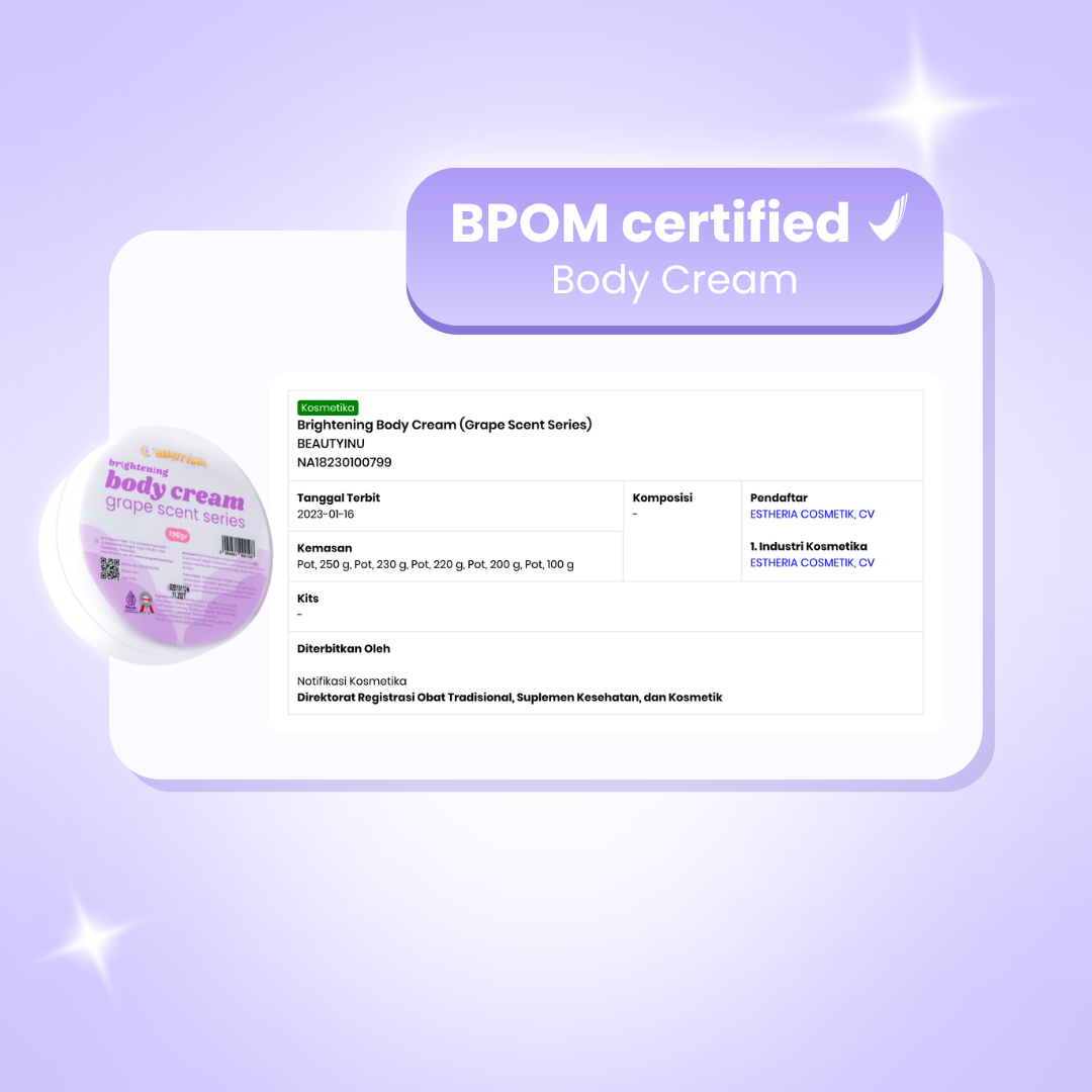 Brightening Body Cream Grape
