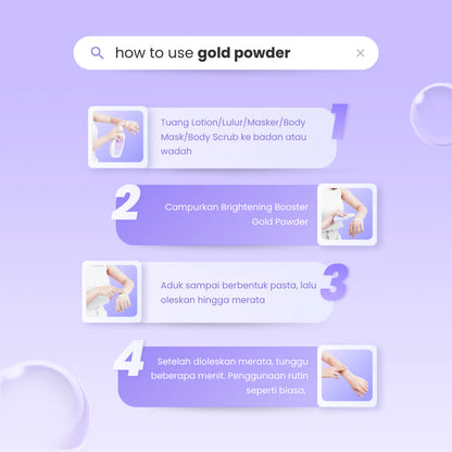 [Paket Lebih Hemat Banget] isi 7 Brightening Booster Gold Powder 25gr